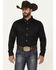 Cody James Men's Basic Twill Long Sleeve Button-Down Performance Western Shirt - Tall, Black, hi-res