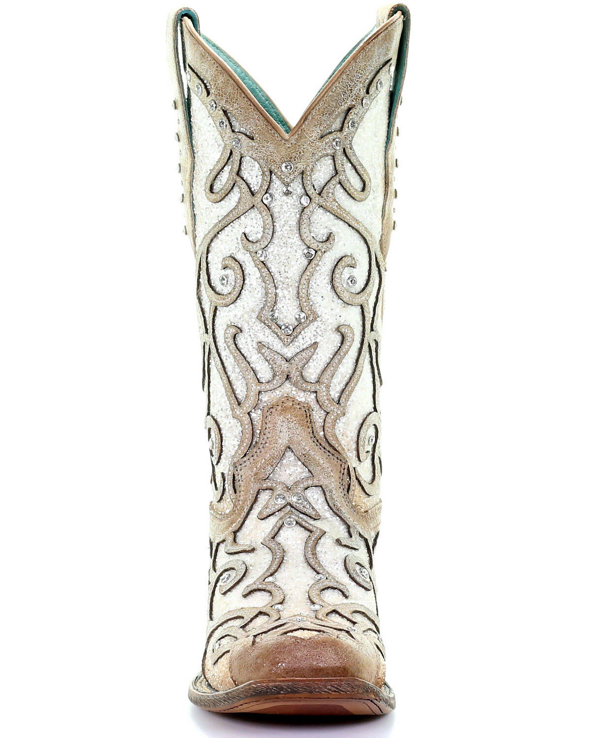 Corral Women's White Glitter Inlay 