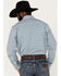 Image #4 - Kimes Ranch Men's Taos Small Plaid Print Long Sleeve Button Down Western Shirt, Blue, hi-res
