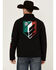 Image #1 - RANK 45® Men's Mexico Flag Softshell Jacket, Black, hi-res