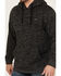 Image #3 - Hooey Men's Jimmy Speckled Henley Hooded Pullover, Black, hi-res