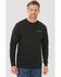 Wrangler FR Men's Skull Flag Graphic Long Sleeve Work T-Shirt , Black, hi-res