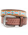 Cody James Men's Southwestern Basket Weave Western Belt, Tan, hi-res