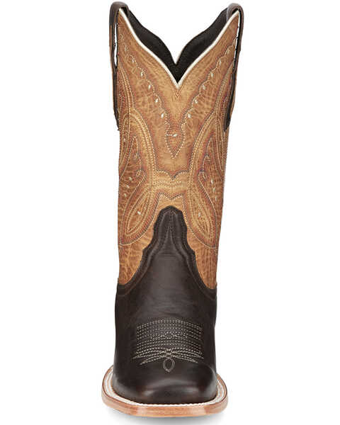Image #4 - Tony Lama Women's Gabriella Western Boots - Square Toe , Dark Brown, hi-res