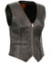 Image #1 - Milwaukee Leather Women's Lightweight Zipper Front Braided Vest - 5X, Black, hi-res