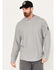 Image #1 - Hawx Men's UPF Long Sleeve Hooded Work Shirt, Light Grey, hi-res