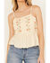 Image #3 - Bila Women's Margo Floral Embroidered Cami Top, Cream, hi-res