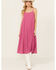 Image #1 - Molly Bracken Women's Sleeveless Midi Dress, Magenta, hi-res