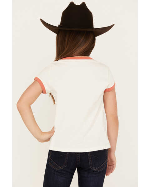 Image #4 - Shyanne Girls' Be A Cowgirl Short Sleeve Graphic Tee, Ivory, hi-res