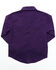 Shyanne Toddler Girls' Plaid Print Floral Yoke Long Sleeve Snap Western Shirt , Purple, hi-res