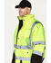 Image #2 - Hawx Men's High-Visibility Bomber Work Jacket - Tall, Yellow, hi-res