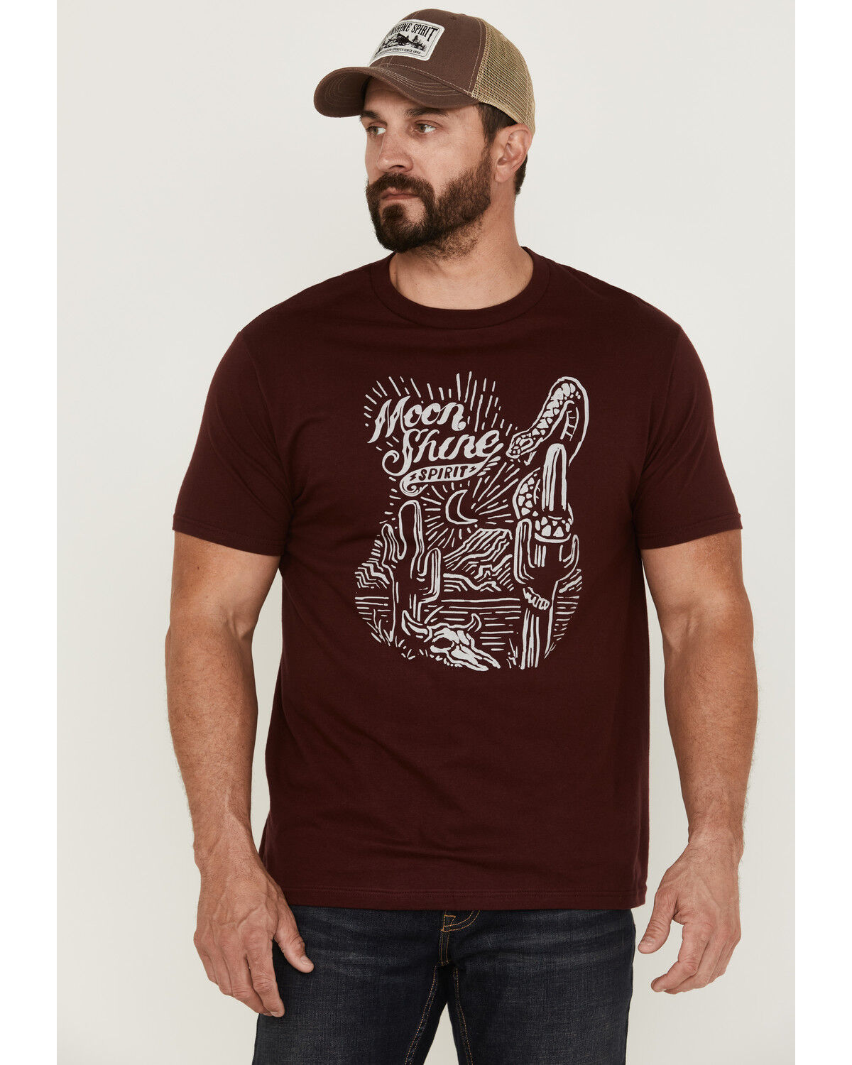 Image #1 - Moonshine Spirit Men's Line Scene Graphic Short Sleeve T-Shirt, , hi-res
