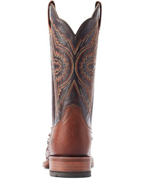 Image #3 - Ariat Men's Broncy Exotic Full Quill Ostrich Western Boots - Broad Square Toe, Brown, hi-res