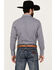 Image #4 - Ely Walker Men's Plaid Print Long Sleeve Pearl Snap Western Shirt - Tall, Navy, hi-res