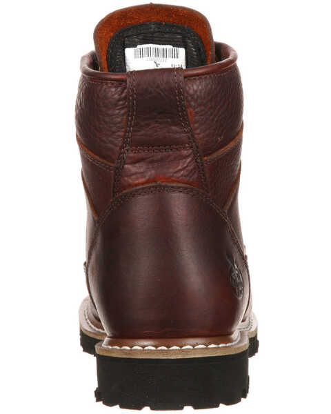Image #4 - Georgia Boot Men's 6" Waterproof Lace-To-Toe Work Boots -  Soft Toe, Brown, hi-res