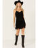 Image #1 - Idyllwind Women's Brixworth Fringe Festival Mini Dress, Black, hi-res