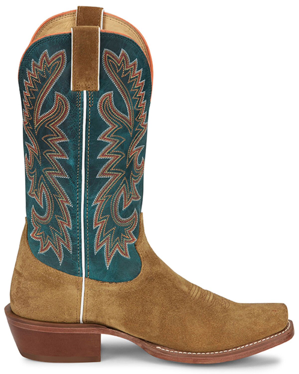Image #2 - Justin Men's Show Off Western Boots - Square Toe, Tan, hi-res