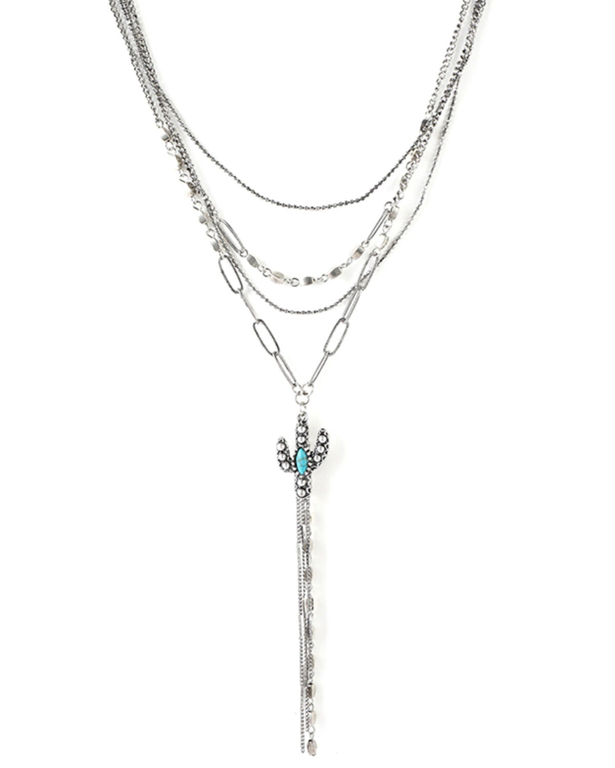 Image #1 - Cowgirl Confetti Women's Desert Rain Necklace, Silver, hi-res