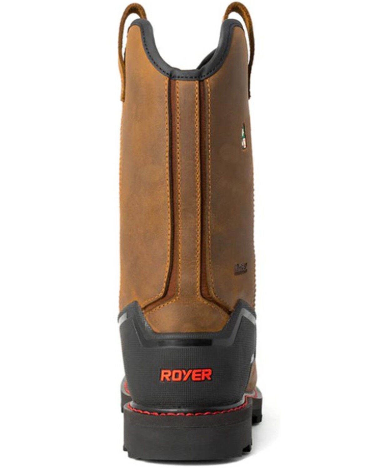 Image #3 - ROYER Men's 10" Wellington Interguard 2.0 Work Boots - Composite Toe, Brown, hi-res