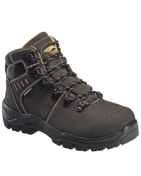 Image #1 - Avenger Women's Foundation Met Guard Waterproof Work Boots - Composite Toe, Brown, hi-res