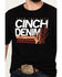 Cinch Men's Cactus Logo Short Sleeve Western T-Shirt, Black, hi-res