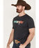 Image #2 - Wrangler Men's Mexico Flag Logo Short Sleeve Graphic T-Shirt, Charcoal, hi-res