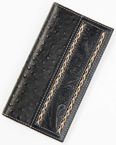 Image #1 - Cody James Men's Stitched Rodeo Wallet , Black, hi-res