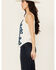 Image #2 - Shyanne Women's Floral Embroidered Tank , White, hi-res