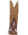 Image #5 - Lucchese Men's Cliff Exotic Western Boots - Square Toe, Dark Brown, hi-res