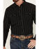 Image #3 - Moonshine Spirit Men's Tuner Striped Long Sleeve Snap Flannel Shirt, Grey, hi-res