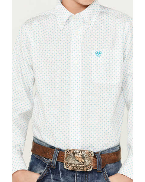Image #3 - Ariat Boys' Kaine Classic Fit Long Sleeve Button Down Western Shirt, , hi-res