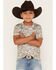 Image #1 - Burlebo Boys' Deer Camo Print Short Sleeve Performance Shirt, Camouflage, hi-res