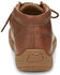 Justin Men's Cowhide Leather Ostrich Vamp Casual Shoe - Moc Toe , Brown, hi-res