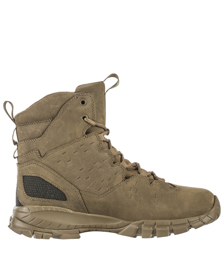 5.11 Tactical Men's Waterproof 6" Lace Up Boots, Dark Coyote, hi-res