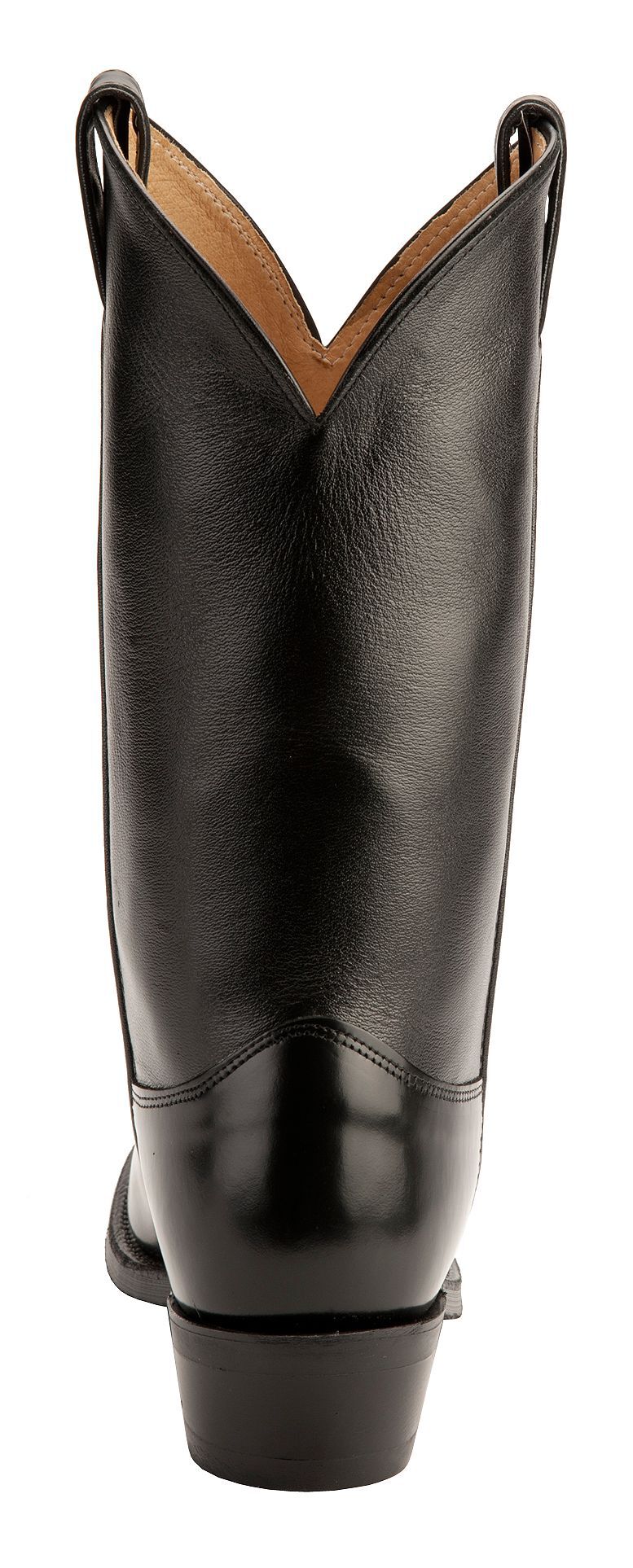 justin black leather boots