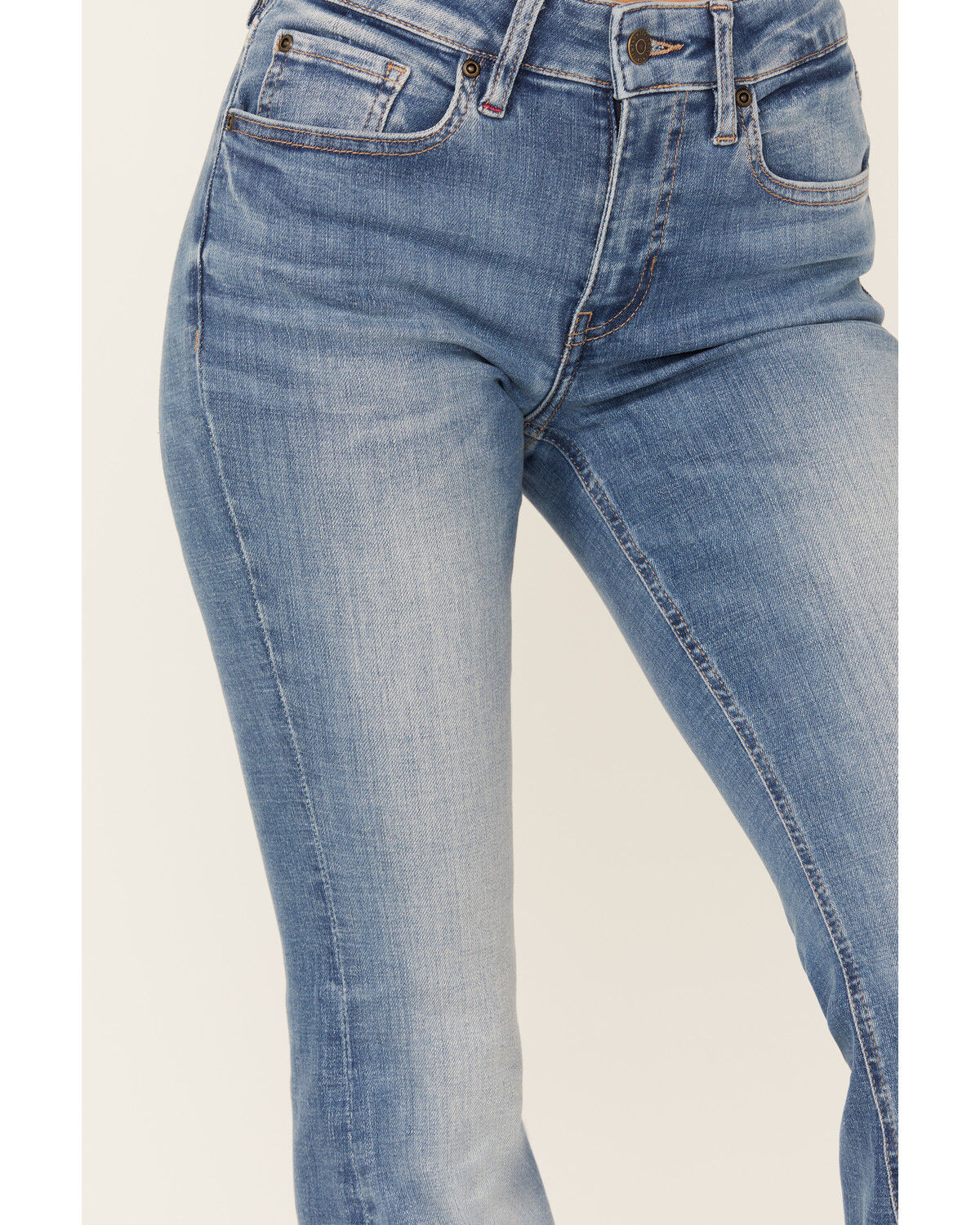 Image #2 - Idyllwind Women's Al To Vista Medium Wash Mid Rise Bootcut Stretch Denim Jeans, Medium Wash, hi-res