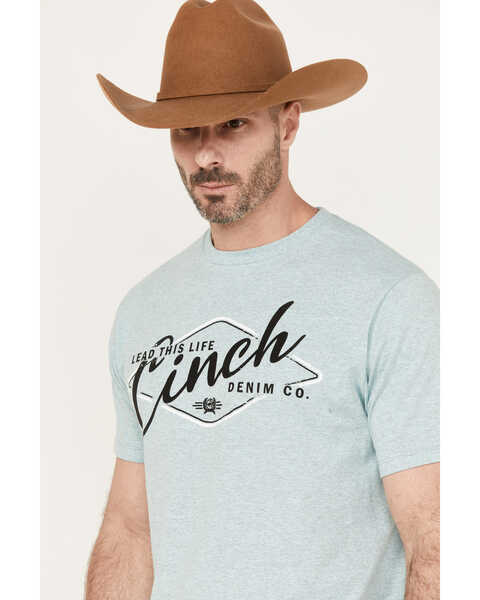 Image #2 - Cinch Men's Lead This Life Short Sleeve Graphic T-Shirt, Seafoam, hi-res