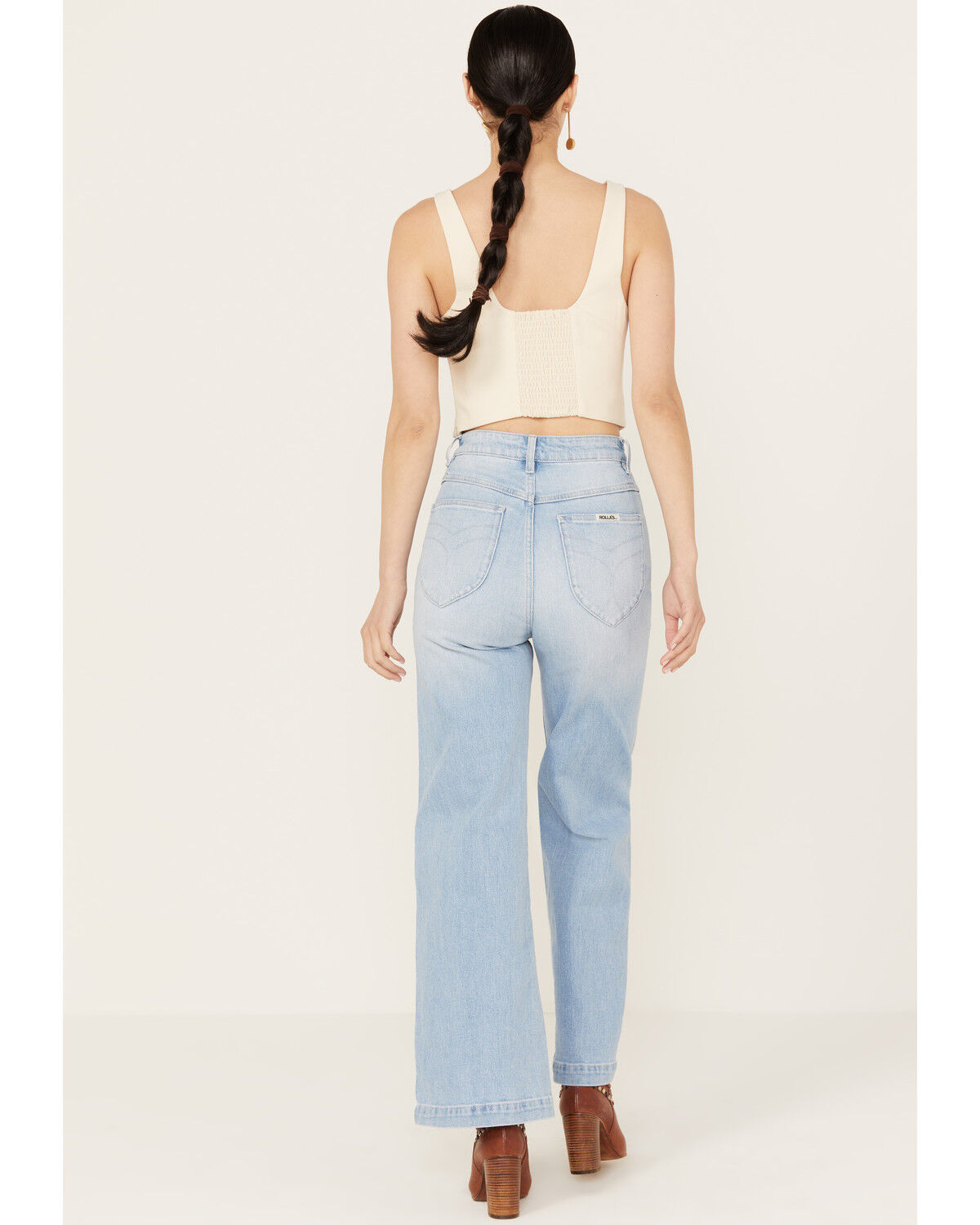 Image #3 - Rolla's Women's Light Wash High Rise Sailor Jeans, Light Blue, hi-res