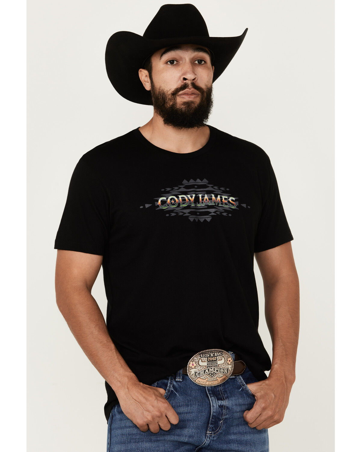 Image #1 - Cody James Men's Barra Logo Short Sleeves Graphic T-Shirt, Black, hi-res