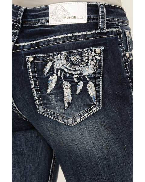Image #2 - Grace in LA Women's Medium Wash Mid Rise Dream Catcher Pocket Bootcut Jeans , Medium Wash, hi-res