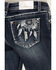 Image #2 - Grace in LA Women's Medium Wash Mid Rise Dream Catcher Pocket Bootcut Jeans , Medium Wash, hi-res
