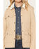 Image #3 - Shyanne Women's Splitcreek Sherpa Lined Stretch Canvas Barn Jacket, Khaki, hi-res