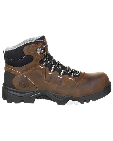 Image #2 - Georgia Boot Men's Amplitude Waterproof Work Boots - Composite Toe, Brown, hi-res