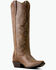 Image #1 - Ariat Women's Calera Tall Western Boots - Snip Toe, Beige, hi-res