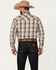 Image #4 - Wrangler Men's 20X Plaid Print Long Sleeve Snap Western Shirt, Multi, hi-res