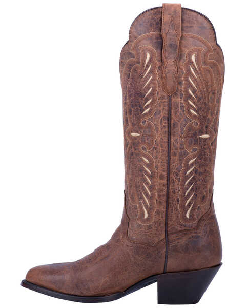 Image #3 - Dan Post Women's Tillie Western Boots - Round Toe, Brown, hi-res
