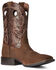 Ariat Men's Sport Buckout Western Performance Boots - Square Toe, Brown, hi-res