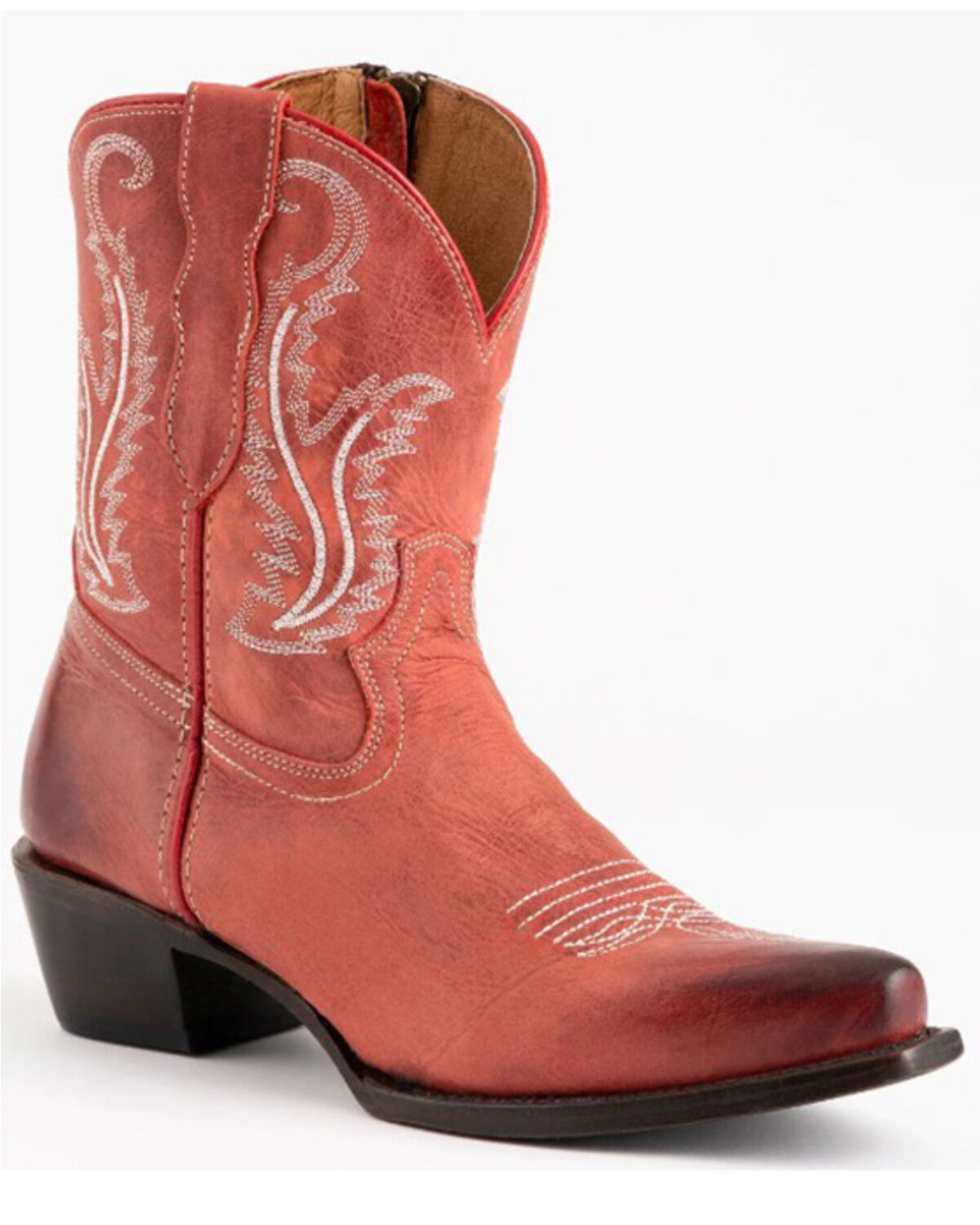 Image #1 - Ferrini Women's Molly Western Boots - Snip Toe, Red, hi-res