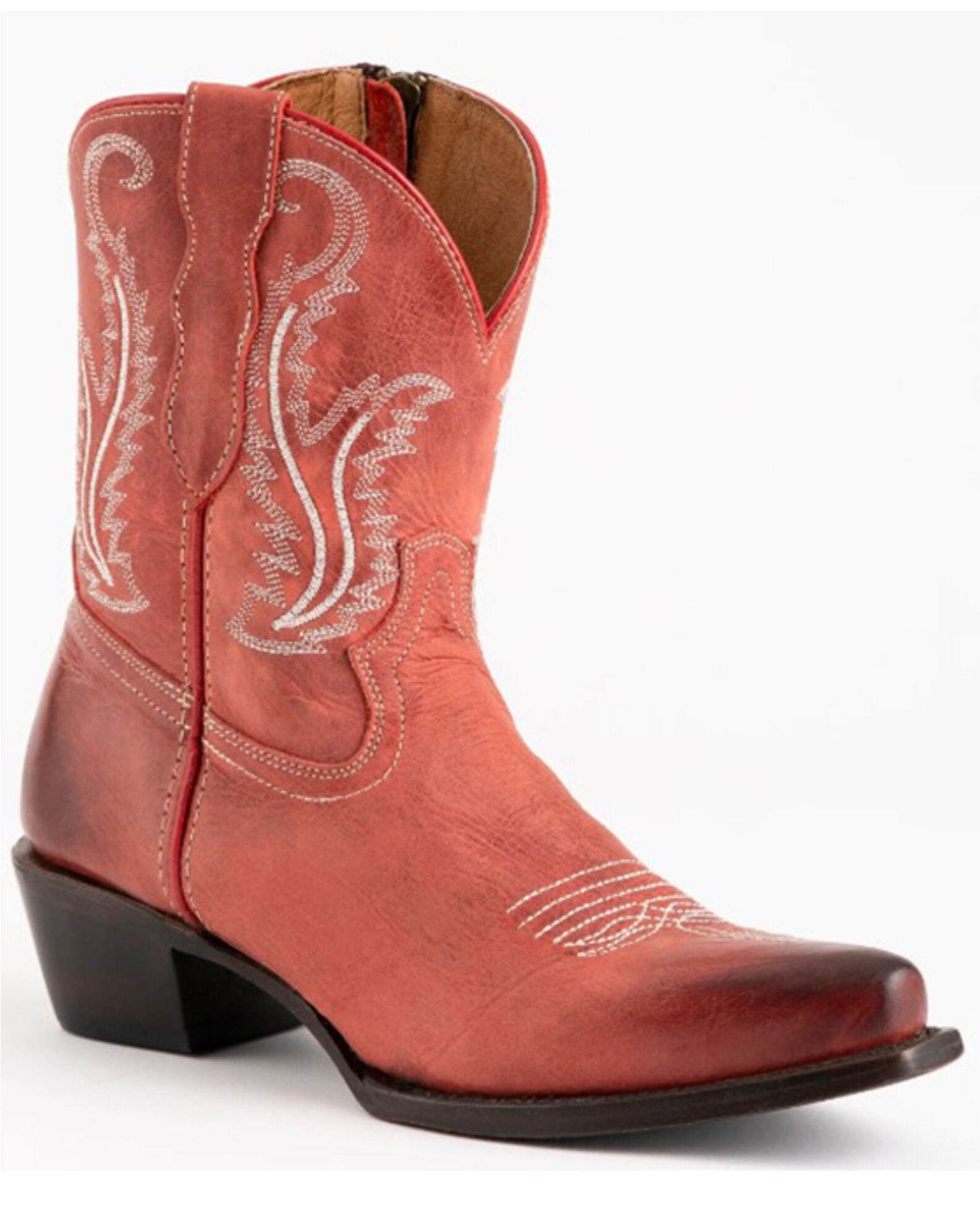 Ferrini Women's Madison Snip Toe Boots Handcrafted - Brown 8186110