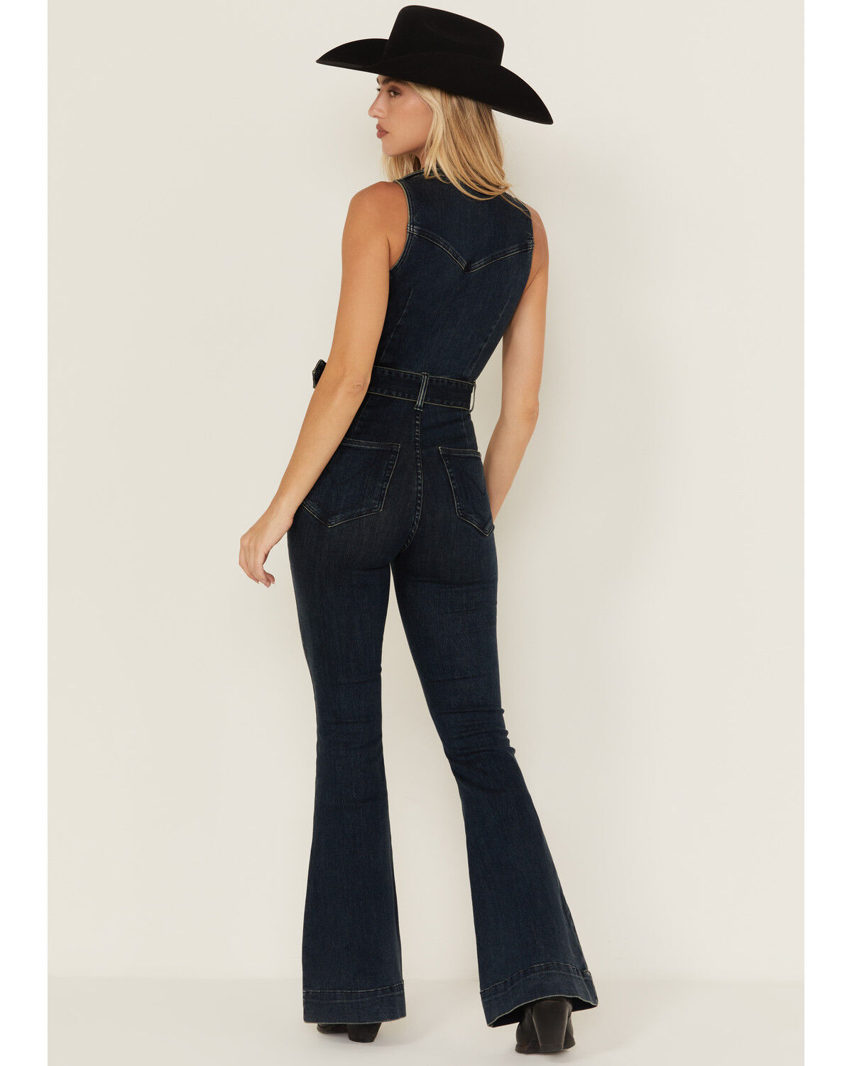 Image #4 - Show Me Your Mumu Women's Jacksonville Dark Wash Denim Jumpsuit, Dark Wash, hi-res